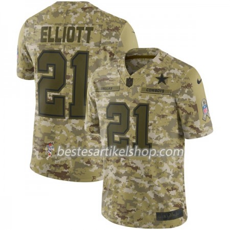 Herren Dallas Cowboys Trikot ELLIOTT 21 Nike Salute To Service